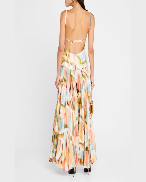 Leasgill Open-Back Midi Dress