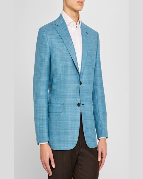 Men's Textured Wool Blazer