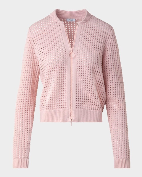 Chunky Mesh Knit Cardigan