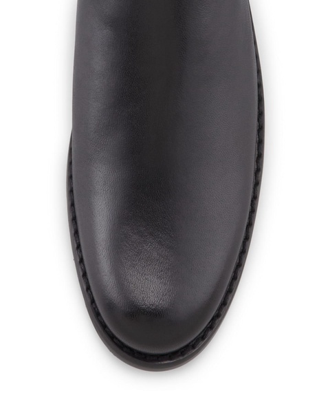 50/50 Leather Over-the-Knee Boot, Black