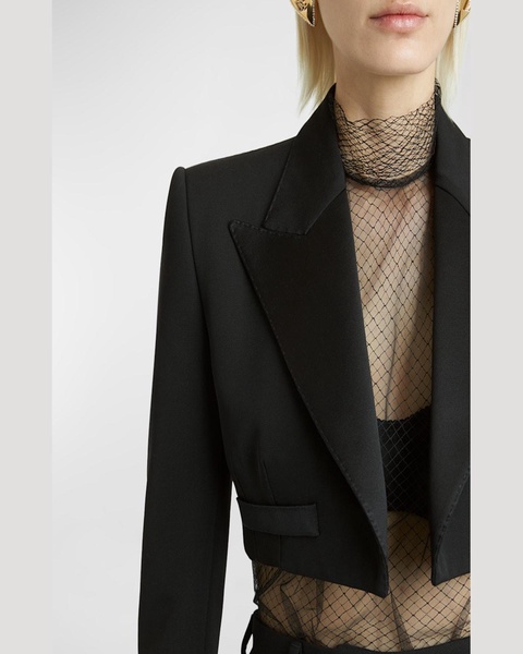 Crop Tuxedo Jacket