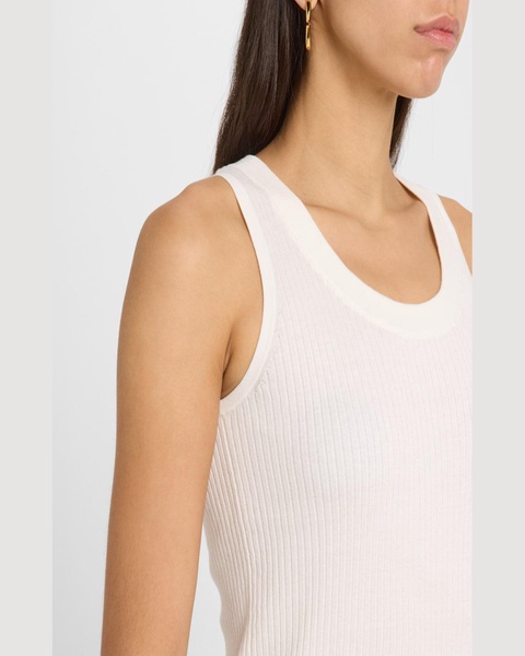 Crewneck Cotton Rib Tank Top