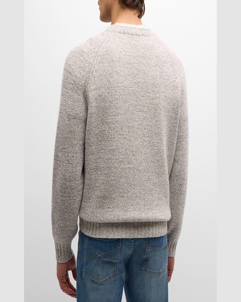 Men's Mouline Cashmere Crewneck Sweater