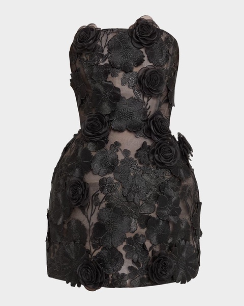 Jasmine Maraya Embroidered Corset Mini Dress