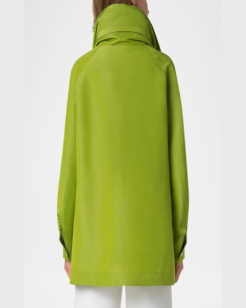 Palina Water-Resistant Silk Poplin Parka Jacket
