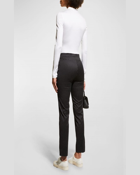 Franca Polka-Dot Stretch Polka-Dot Pants