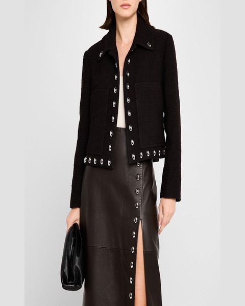 Grey Studded Jacket