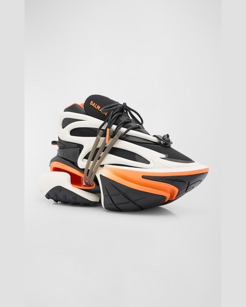 Men's Unicorn Neoprene and Leather Low-Top Sneakers