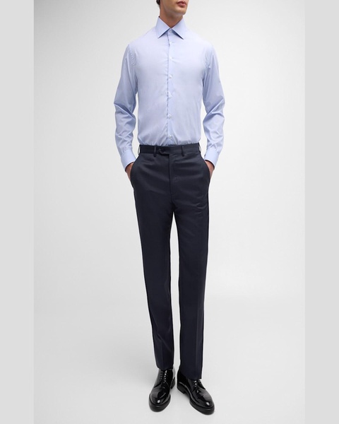 Men's Tigulli Solid Wool Trousers