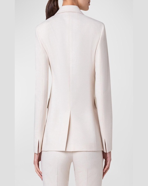 Taddeo Check Single-Breasted Jacket