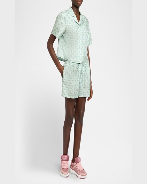Ma Quad Silk Pull-On Shorts
