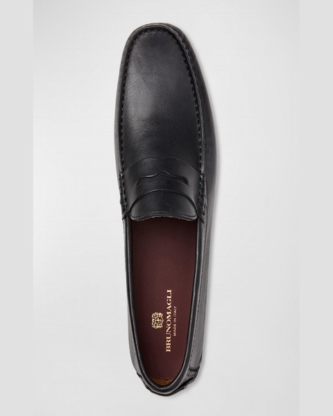Men's Xane Leather Driver Penny Loafers