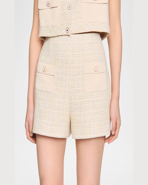 Mimo Decorative Tweed Shorts