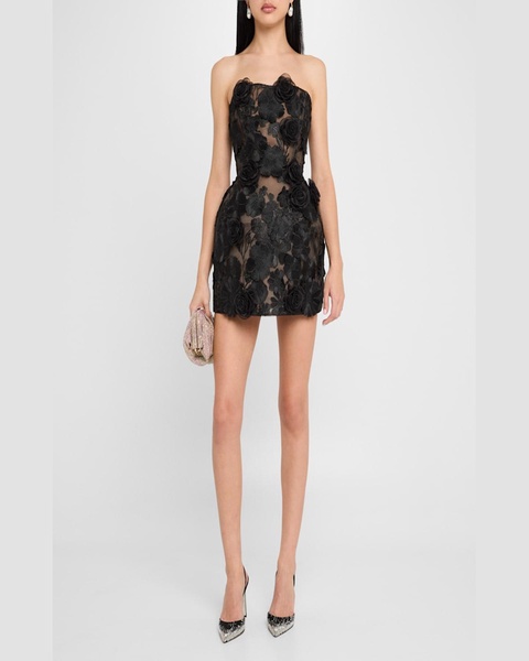Jasmine Maraya Embroidered Corset Mini Dress