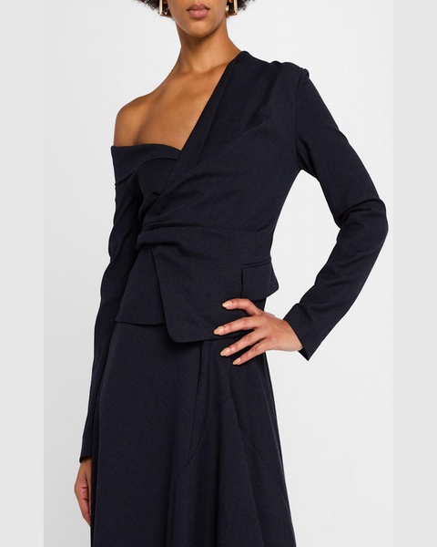 Skyla Asymmetric Long-Sleeve Top