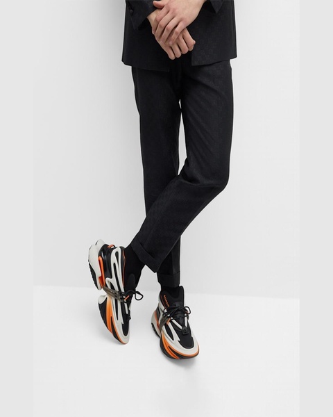 Men's Unicorn Neoprene and Leather Low-Top Sneakers
