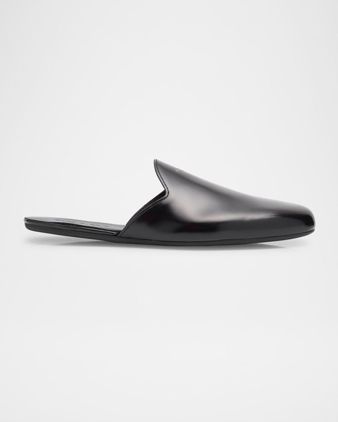 Men's Analog Leather Slippers
