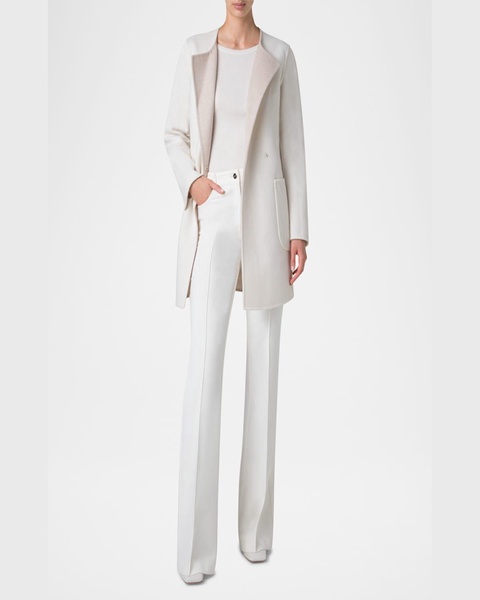 Wool-Cashmere Reversible Coat