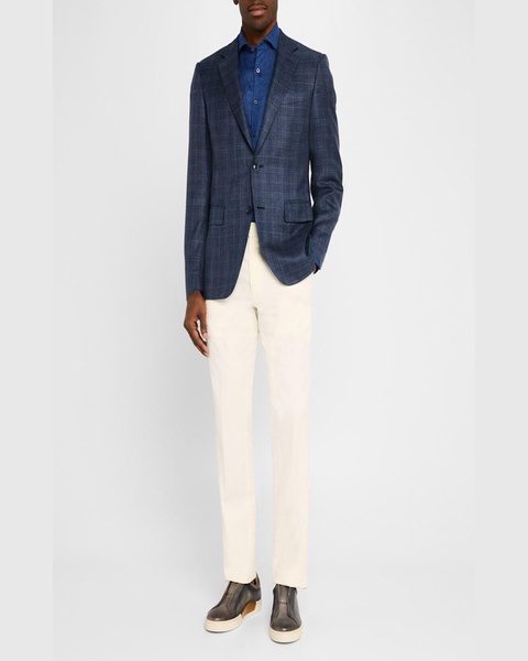 Men's Tonal Plaid Sport Coat