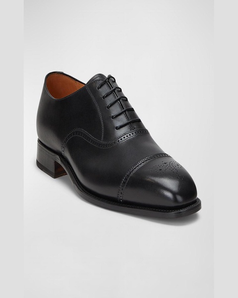 Men's Denver Cap-Toe Leather Oxfords