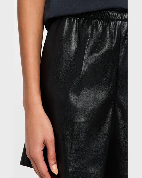 Kam Vegan Leather Shorts