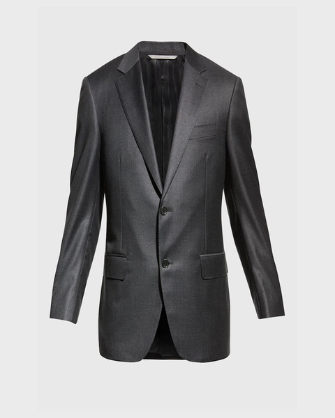 Men's Solid Wool Suit