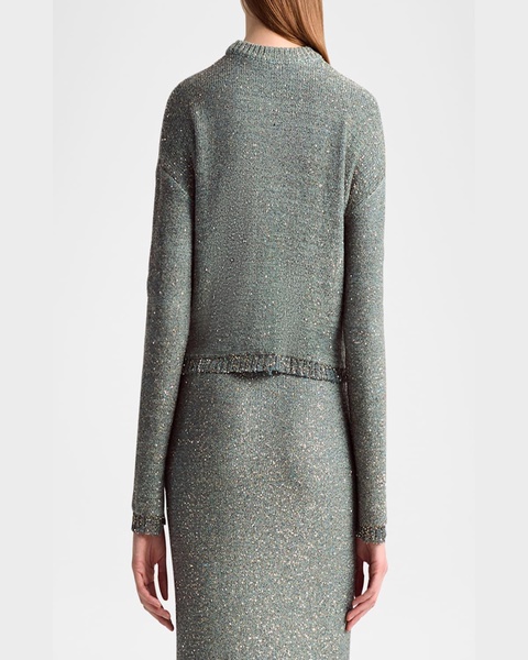 Yasworth Paillette Knit Crewneck Sweater