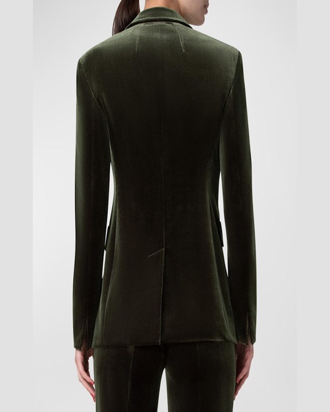 Taddeo Stretch Velvet Blazer Jacket