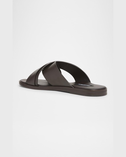 Men's Preston Smooth Leather Slide Sandals