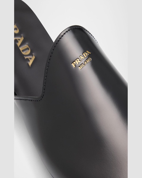 Men's Analog Leather Slippers