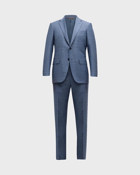 Men's Heathered Wool Suit
