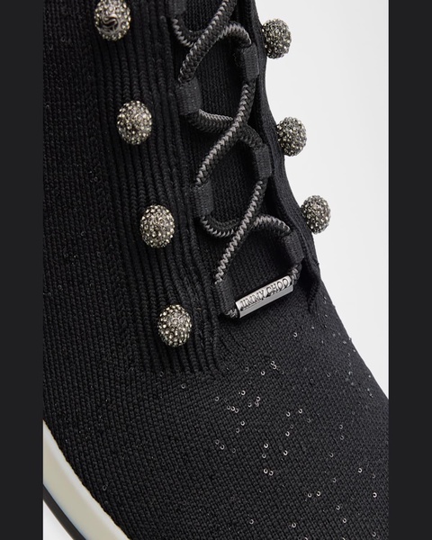 Veles Sequin Knit Trainer Sneakers