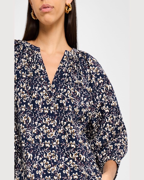 Mitte Floral-Print Organic Cotton Top