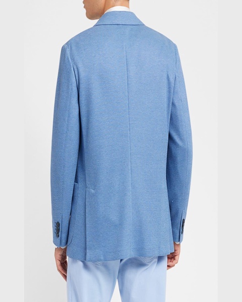 Men's Pique Knit Two-Button Blazer