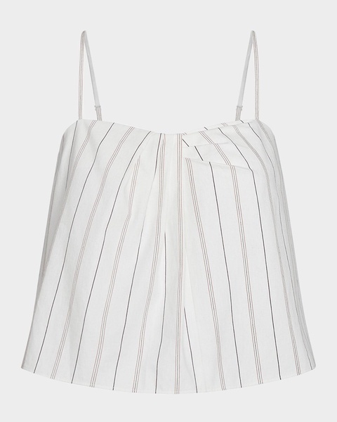 Stripe Draped Tank Top 
