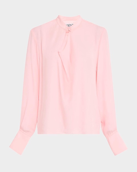 Cutout Silk Double Georgette Blouse