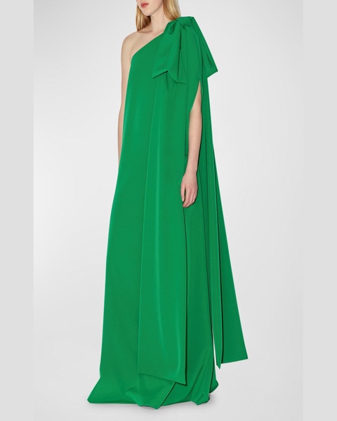 Sam Bow One-Shoulder Gown