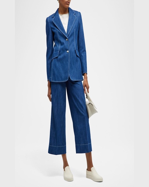 Chiara Dot Detail Denim Pants 