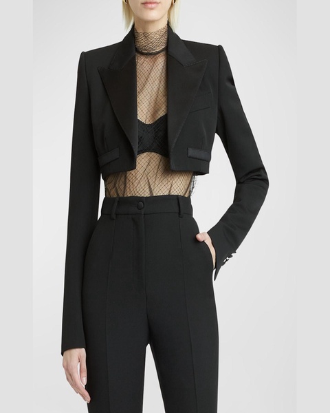 Crop Tuxedo Jacket