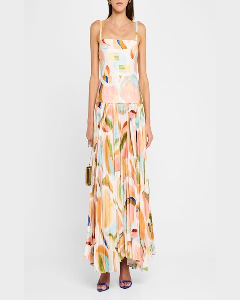 Leasgill Open-Back Midi Dress