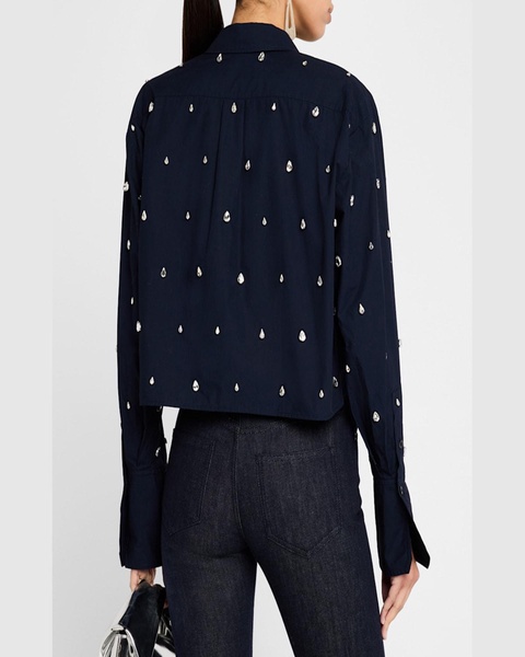 Mackie Boxy Rhinestone Cotton Top