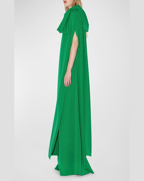 Sam Bow One-Shoulder Gown