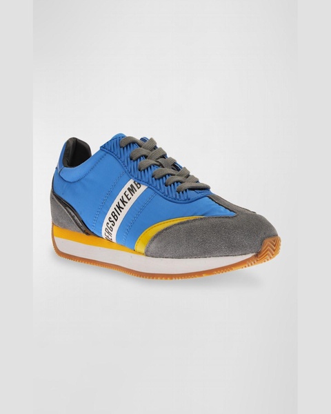 Men's Nylon Logo Low-Top Sneakers