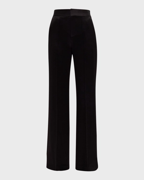 Dylan High-Rise Wide-Leg Satin Pants 