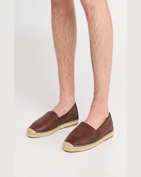 Men's Leather and Hemp Espadrilles