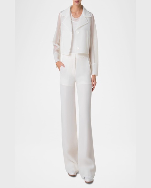 Alice Double Layer Techno Grid Trench Jacket