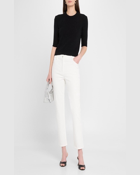 Maru Slim-Leg Ankle Stretch Denim Pants