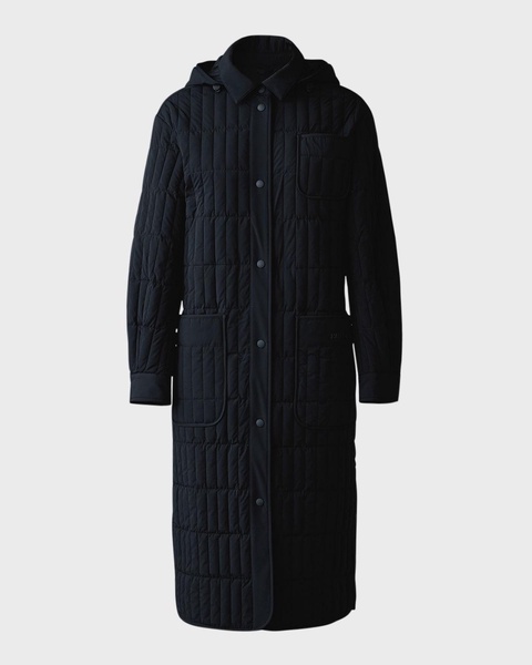 Tadoka Lightweight Water-Resistant Vertical Quilted Coat 
