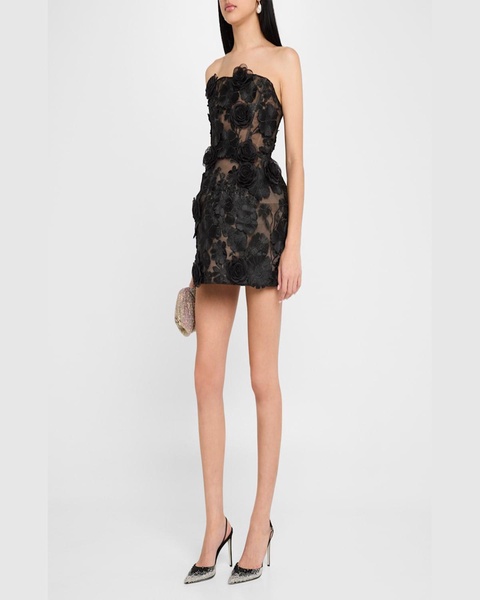 Jasmine Maraya Embroidered Corset Mini Dress