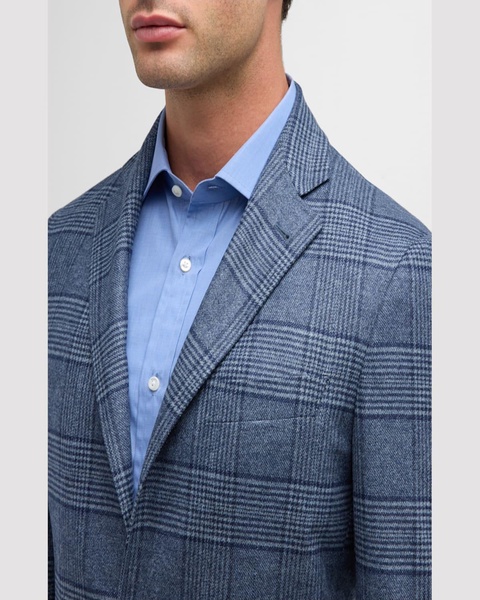 Men's Large Plaid Sport Coat